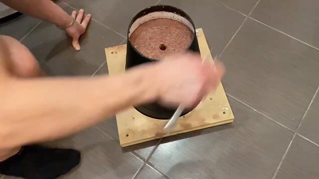 Кашпо по технологии «мытый бетон» в домашних условиях. смотреть онлайн