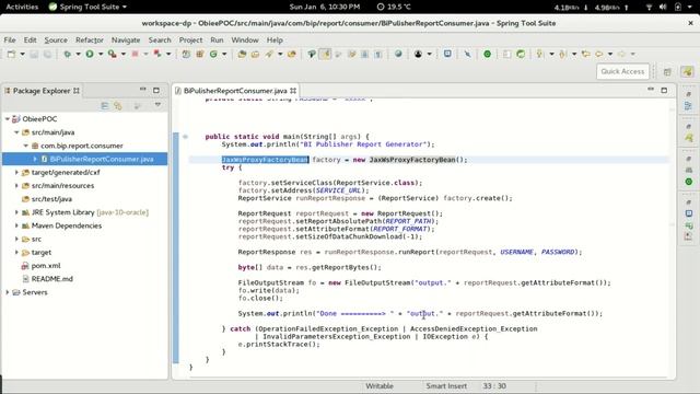 BI Publisher/OBIEE generate report using SOAP service смотреть онлайн