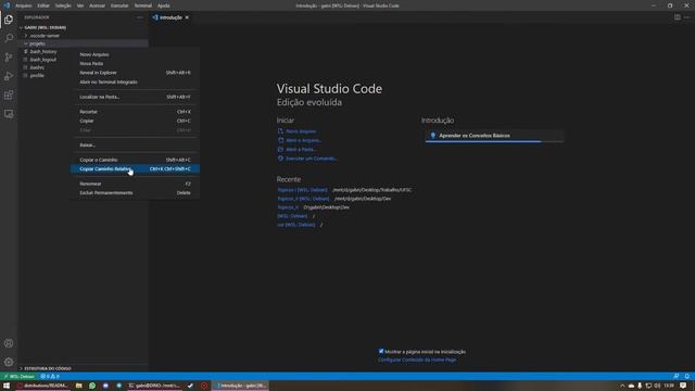 Configurando NodeJS com WSL no VSCode смотреть онлайн