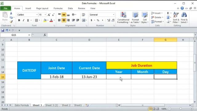 Excel Tutorial | Datedif function in excel 2023 смотреть онлайн