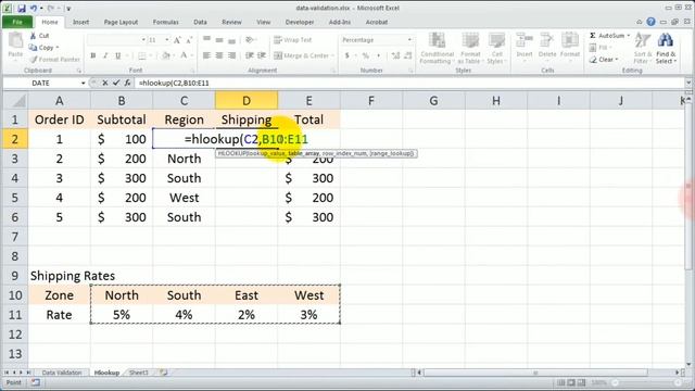 Microsoft Excel Hlookup tutorial for beginners смотреть онлайн