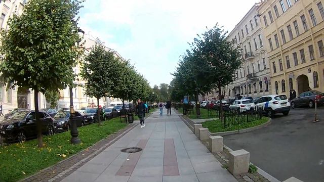 Санкт-Петербург. По улице Фурштатской в направлении Таврического сада смотреть онлайн