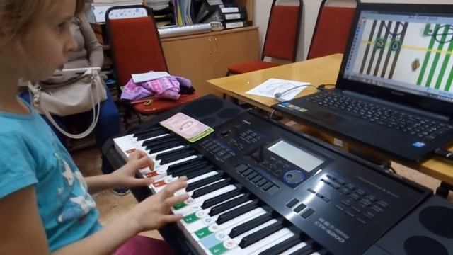 Софт Моцарт в Чайковском, Оля 6 лет 2 месяц обучения смотреть онлайн