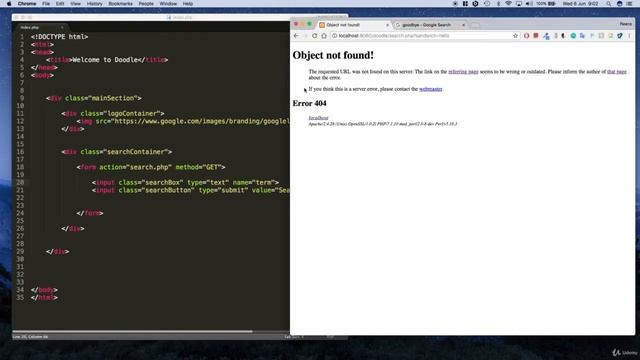 Make a Google search engine clone JavaScript PHP and MySQL : // Sending data to another page смотреть онлайн
