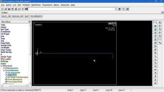 Ansys , CANTILEVER BEAM , problem 01 as per vtu syllabus from ANSYS lab. смотреть онлайн