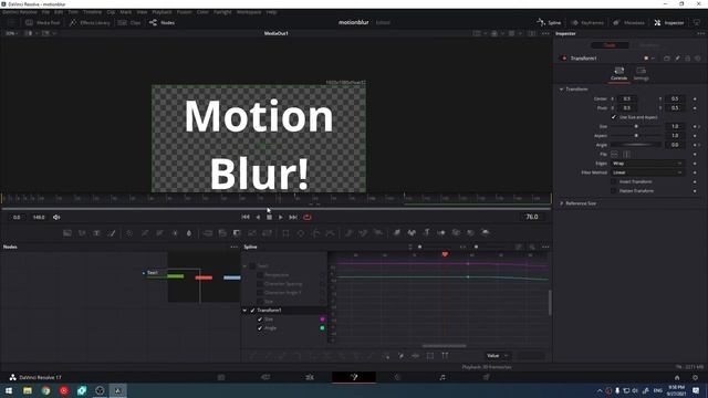 Motion blur в Davinci Resolve - Fusion смотреть онлайн