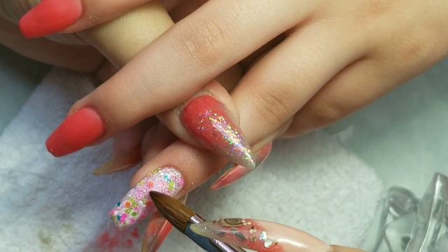 NeoN oRaNGe SeT WiTH MaTTe GLiTTeR MiX смотреть онлайн