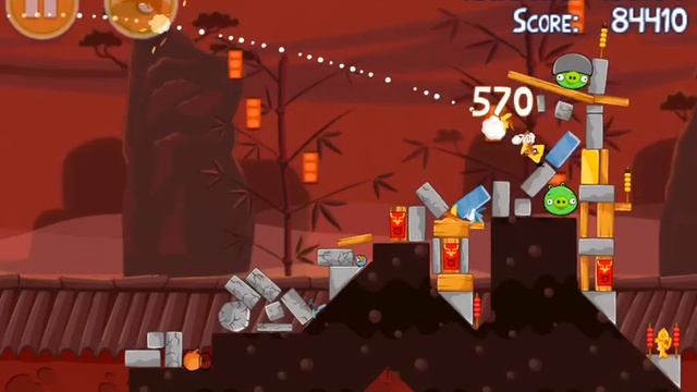 Angry Birds Seasons Level 1-13 - Mighty Dragon Eagle - 100% - Total Destruction - Year of the Drago смотреть онлайн