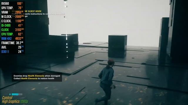 Control | High Graphics + I5-2400 + RX560 4GB | 1080p | - Can RX560 Run This Game On High Graphics?