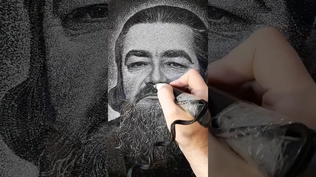Гравировка портрета на граните.Моя работа. смотреть онлайн
