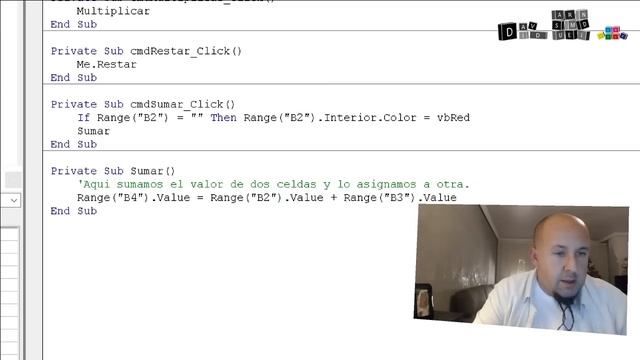 Macros y Programación VBA  Excel 2016. Procedimientos Public y Private. Instrucción If. Emisión 000