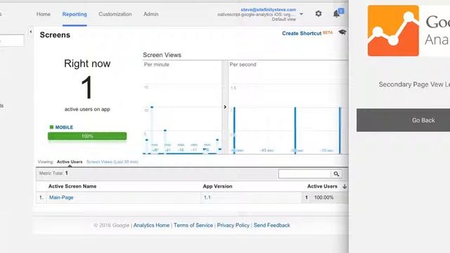 Nativescript Google Analytics plugin preview смотреть онлайн