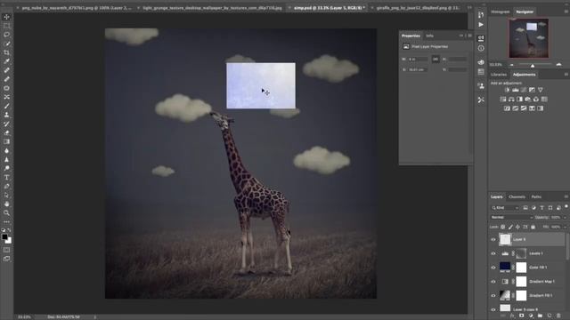 Easy Photoshop Tutorial - Hungry Giraffe! смотреть онлайн