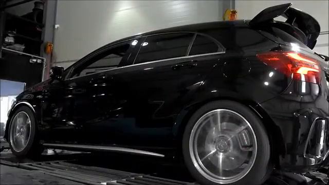 2016 Benz W176 A45 amg Mar's ECU Tune Dyno Test 365HP смотреть онлайн