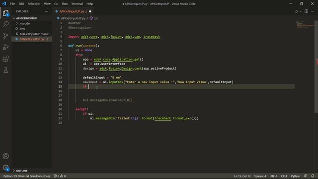 Intro to API in Fusion 360 Part 4 - Getting User Input and Formatting It #Fusion360API #Python смотреть онлайн