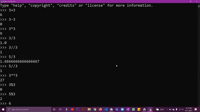Python Operators, Order of Precedence, Basic Math | Python Tutorial for beginners#5 смотреть онлайн