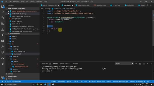Template Layouts and Navigation for Flutter Web - Flutter Web Part 3 смотреть онлайн