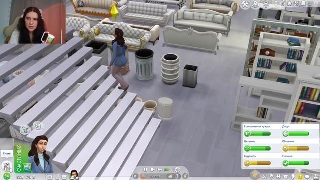Мой сим ВЫБИРАЕТ себе мебель САМ! Серия 1. / THE SIMS 4 смотреть онлайн