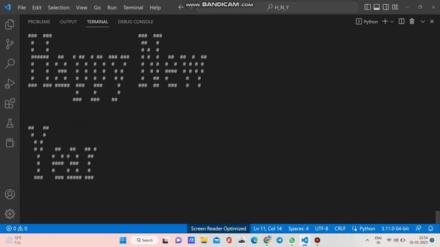 Wish Happy New Year 2023 in Python смотреть онлайн
