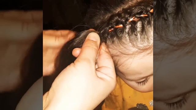 Детская причёска с лентами /Children's hair with ribbons смотреть онлайн