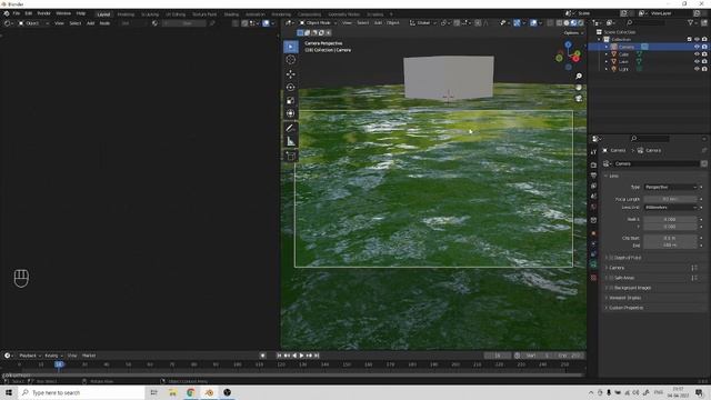Make Quick Water | Lake/Backwater | Blender Tutorial