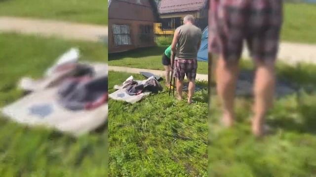 Первая сборка палатки и шатра