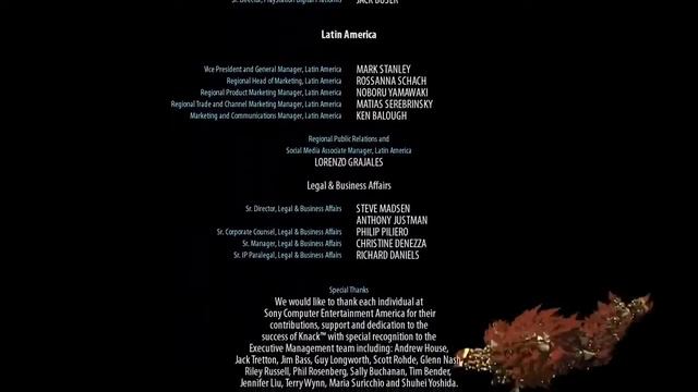 Knack End Credits ONLY!