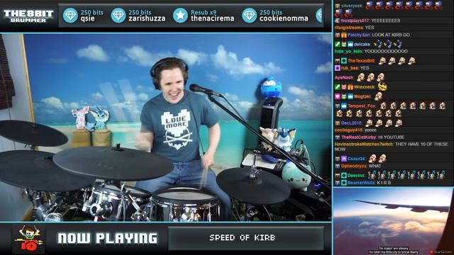SPEED OF KIRB ON DRUMS!!! смотреть онлайн