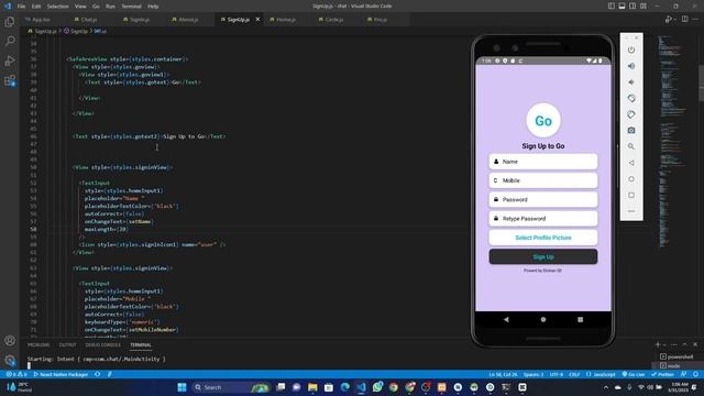 React Native Chat Application | Sign Up Process | Java Institute смотреть онлайн