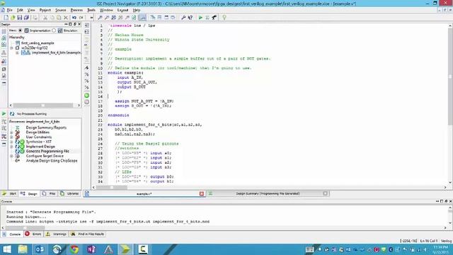 first verilog design смотреть онлайн