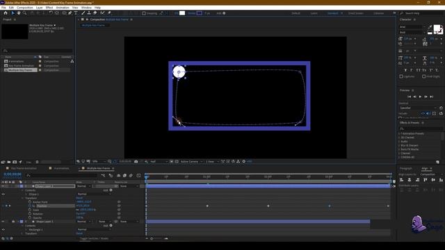 6 Introduction to Adobe After Effects - Key Frames Animation - اردو / हिंदी Multimedia Sage смотреть онлайн