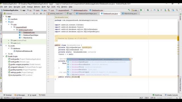 Import and Use External Database in Android | Using your own SQLite database in Android application смотреть онлайн