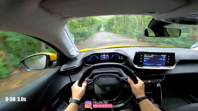 Peugeot e-208 50kWh 2020 | 136HP-260NM | POV TEST DRIVE, POV ACCELERATION, POV TOP SPEED | #DrivePO смотреть онлайн