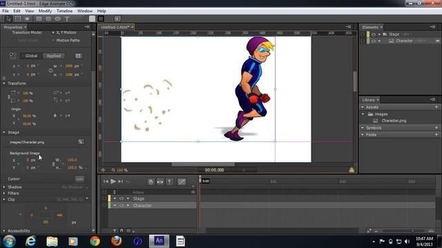 Create Animations in Adobe Edge Animate CC using Sprite sheets смотреть онлайн