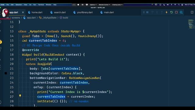 Spotify App Using Flutter Part-2.11 | Set State Continue | Mobile App Development смотреть онлайн