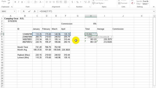 Excel 2016 Formula Options смотреть онлайн