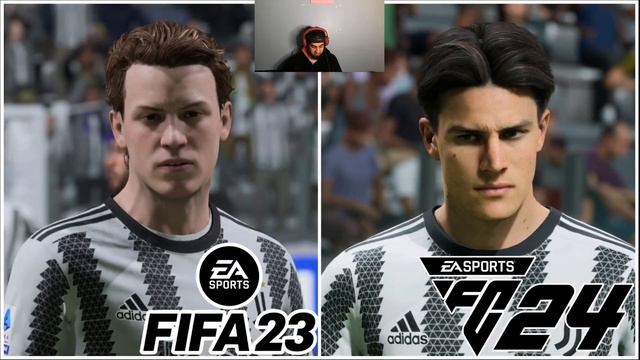 FIFA 23 Vs EA FC 24 Player Faces! Juventus reaction смотреть онлайн