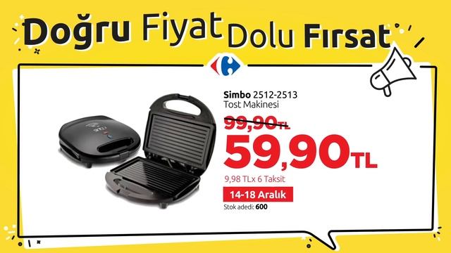 Sinbo Tost Makinesi 99,90 TL Yerine 59,90 TL смотреть онлайн