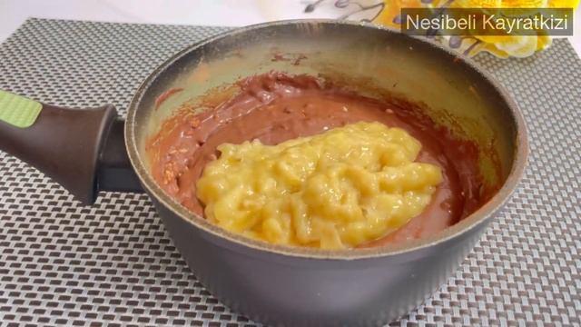 Взбейте сгущенку с бананом! Вы будете поражены! Без выпечки, без муки, без яиц! смотреть онлайн