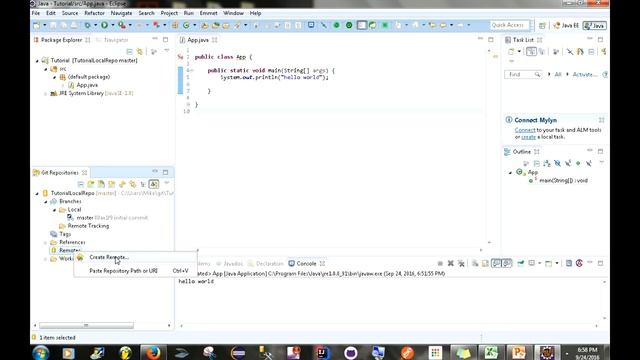 Share and clone a project using Eclipse смотреть онлайн