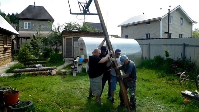 установка баскетбольного щита смотреть онлайн