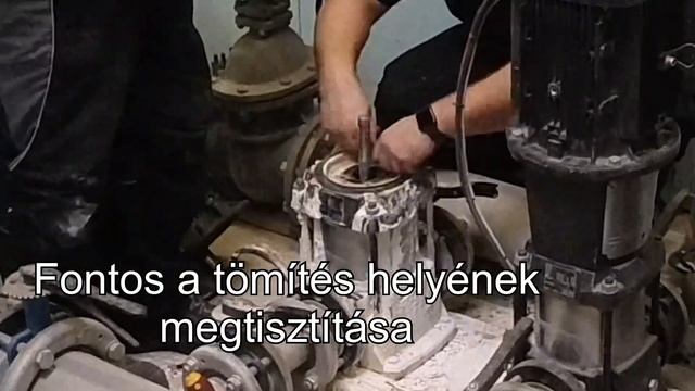 Grundfos Cre szivattyú tömítés cseré. смотреть онлайн