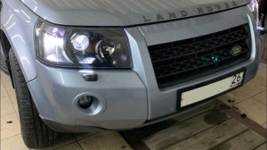 Land Rover Freelander 2 | Установка bi- led линз, прокраска внутрянки