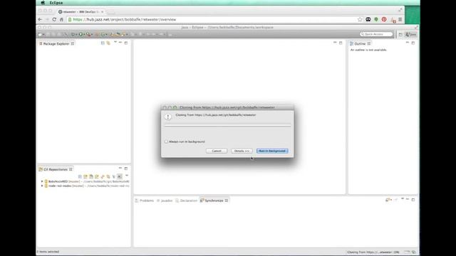 Using the Eclipse client for editing BlueMix projects on Git Jazz Hub смотреть онлайн