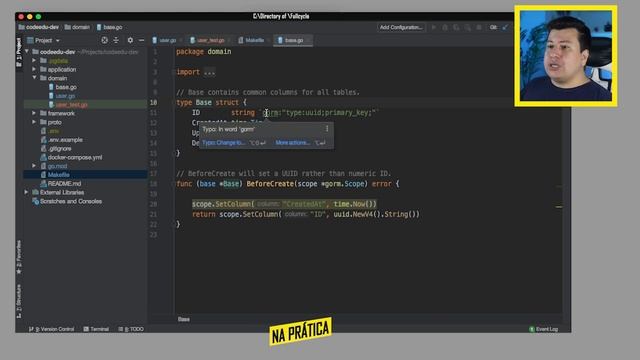 Go Lang: Validação e testes de usuário - Plataforma de desafios - Parte 2 смотреть онлайн