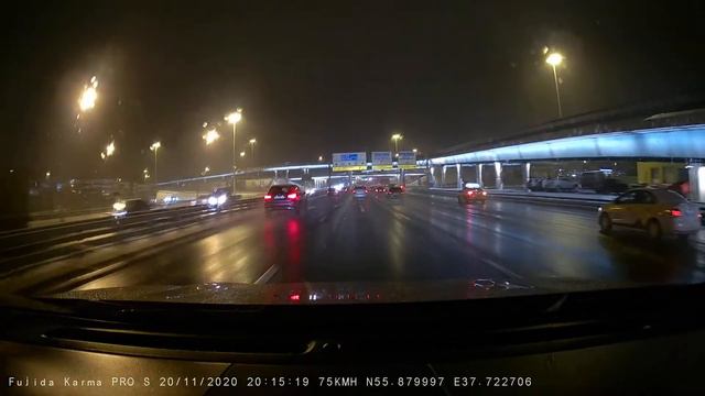 Fujida Karma Pro S WiFi - ночная запись