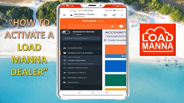 How to ACTIVATE A Load Manna DEALER? Mabilis na Tutorial sa Pag-Activate ng Load Manna Dealer смотреть онлайн