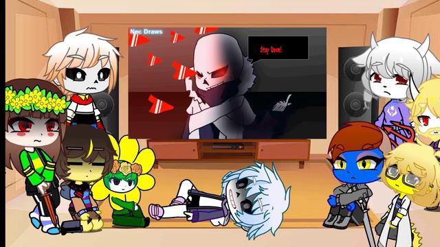 Undertale Reacts To Cross!Sans (XTale) Vs Geno!Sans (AfterTale) (Animation)| Read DISCRIPTION|