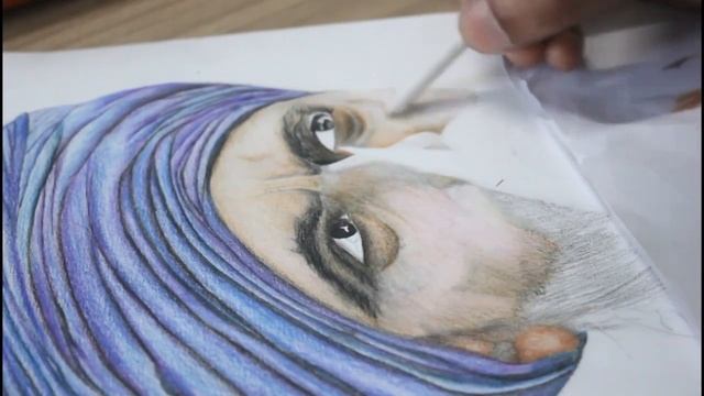 BW to Color Transformation using color Pencils - Pencil Sketch Sant Jarnail Singh Khalsa смотреть онлайн