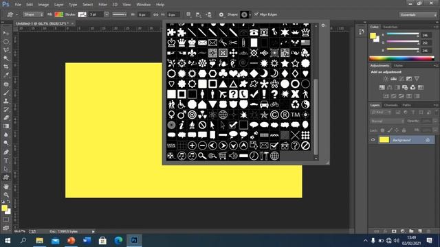 TUTORIAL PHOTOSHOP : How To Use Custom Shape Tool For Create Background смотреть онлайн